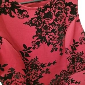 Forever 21 Tops - Forever21 peplum size L blouse black flowers Forever 21 Tops - Forever21 peplum size L blouse black flowers